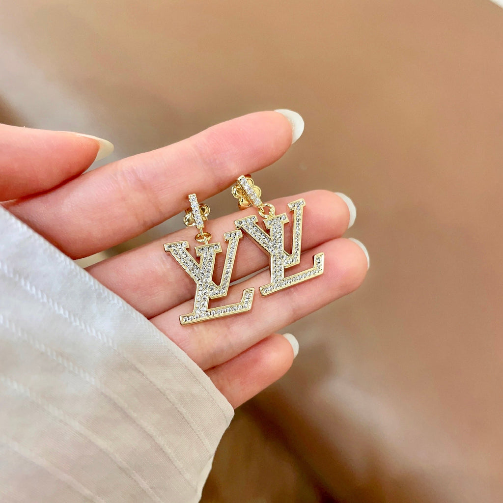 Louis Vuitton Silver-Tone LV Drop Earrings - album image 4