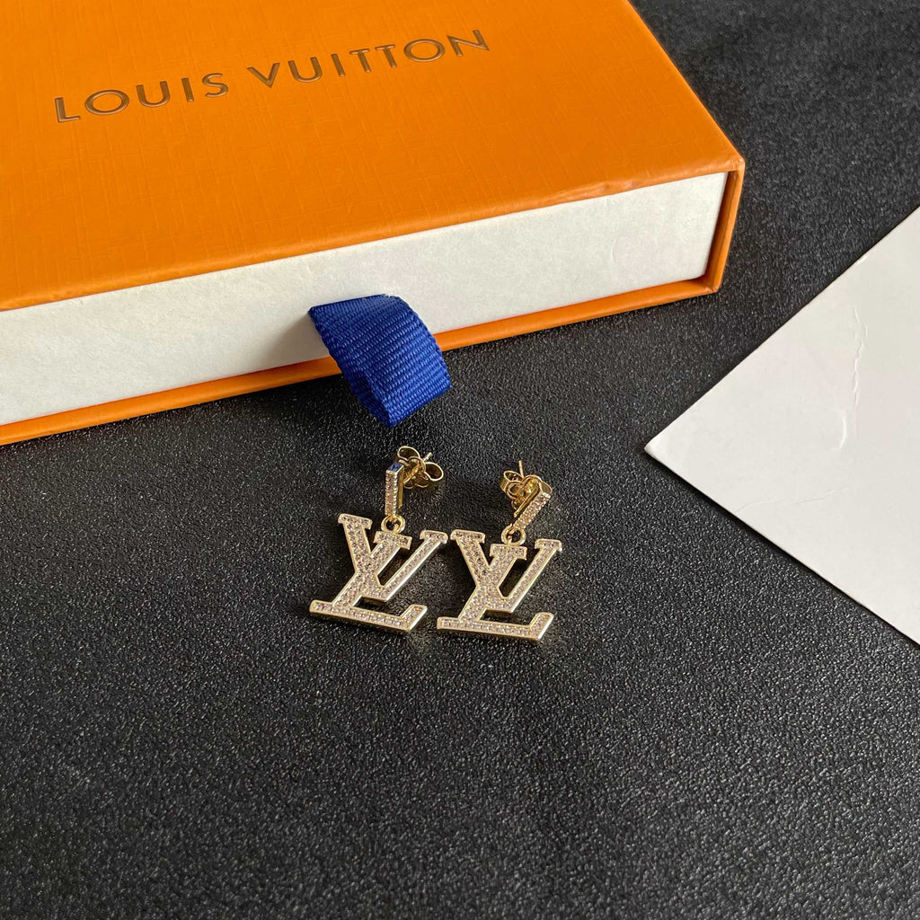 Louis Vuitton Silver-Tone LV Drop Earrings - album image 5