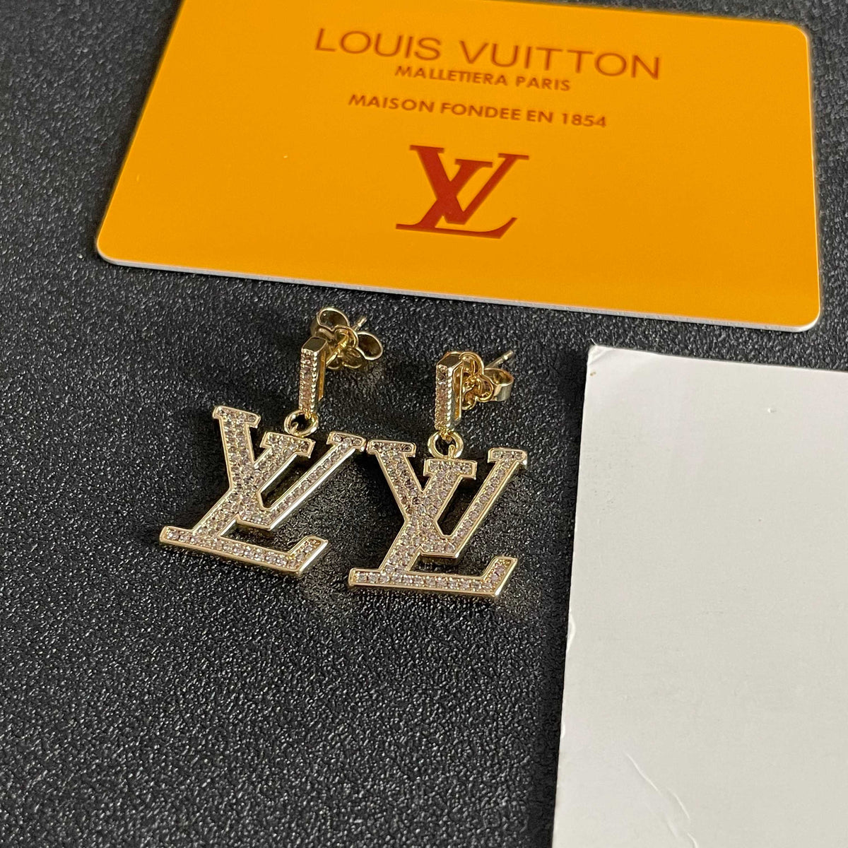 Louis Vuitton Silver-Tone LV Drop Earrings - album image 7
