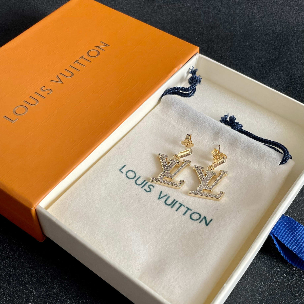 Louis Vuitton Silver-Tone LV Drop Earrings - album image 9