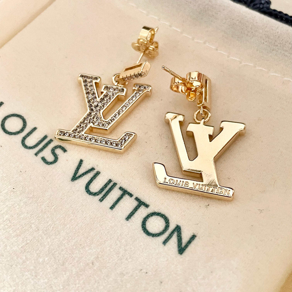 Louis Vuitton Silver-Tone LV Drop Earrings - album image 8