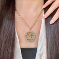 Chanel Interlocking C Crystal Accent Necklace - album image 1