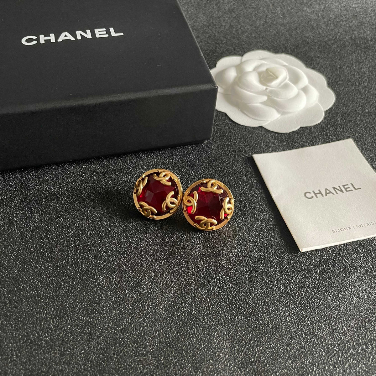 Chanel Interlocking C Stud Earrings - album image 6