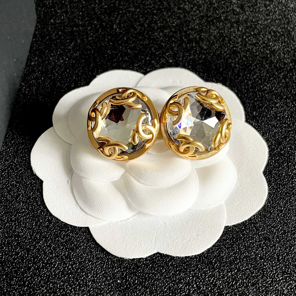 Chanel Interlocking C Stud Earrings - album image 8