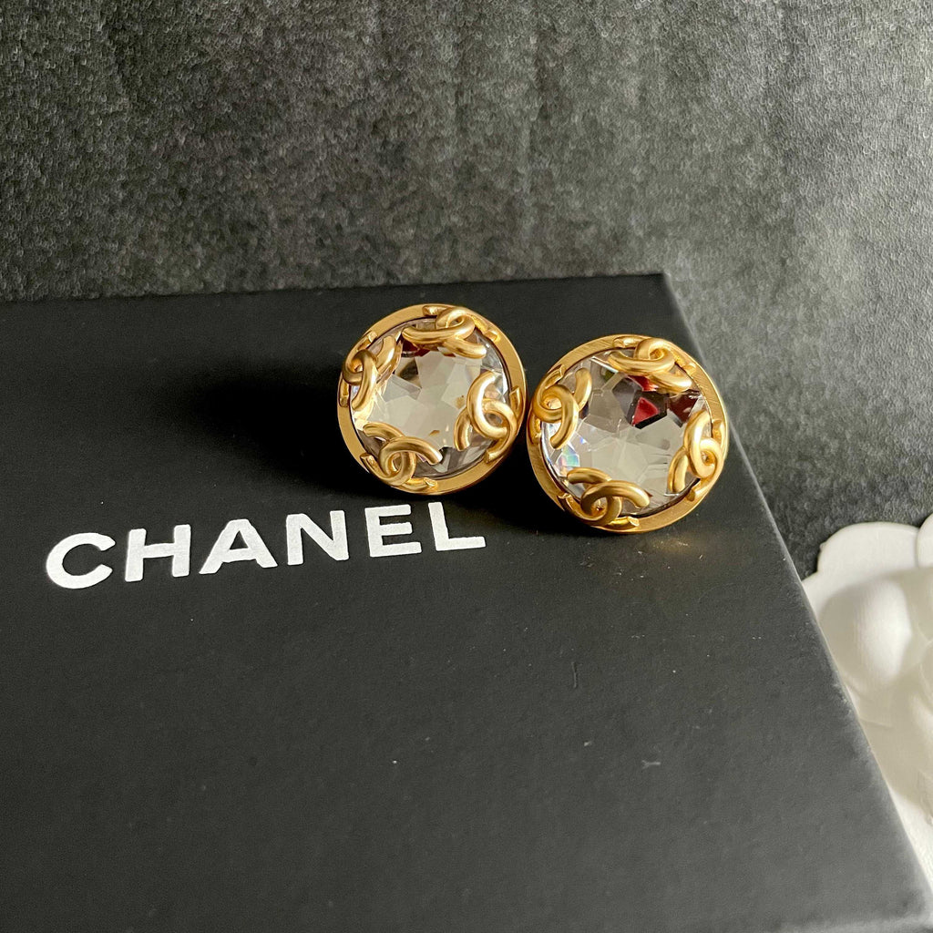 Chanel Interlocking C Stud Earrings - album image 9