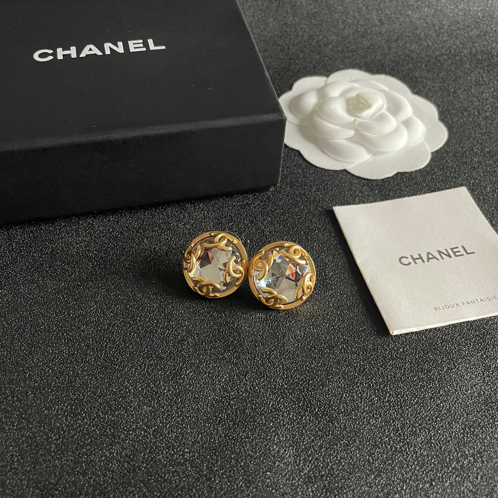 Chanel Interlocking C Stud Earrings - album image 6