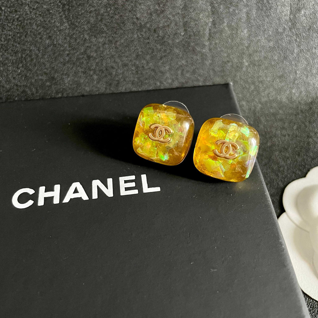 Chanel Interlocking C Stud Earrings - album image 9