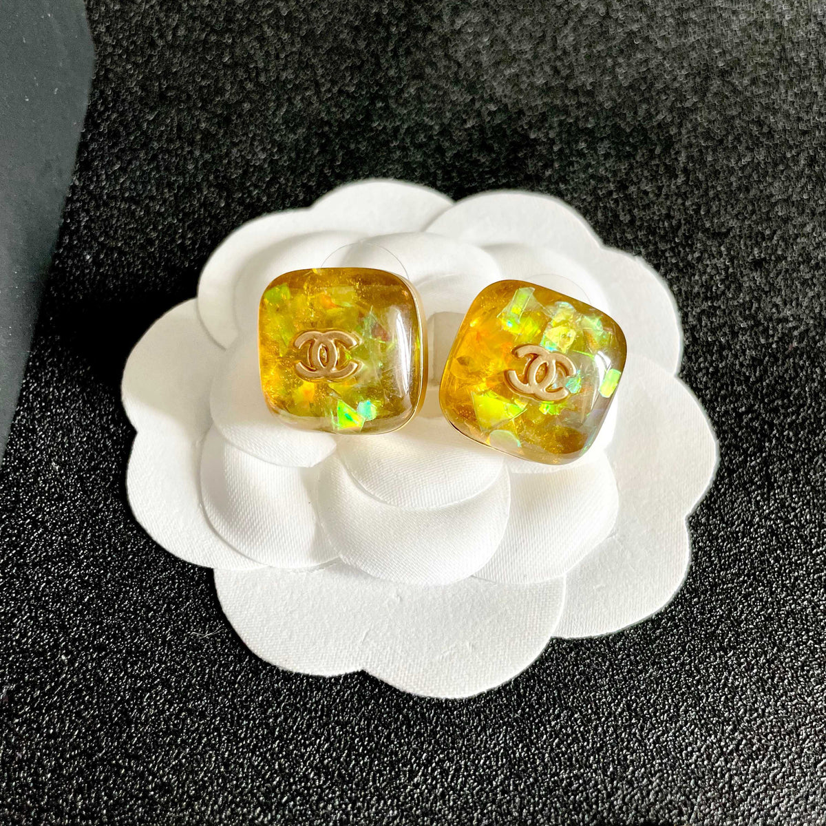 Chanel Interlocking C Stud Earrings - album image 8