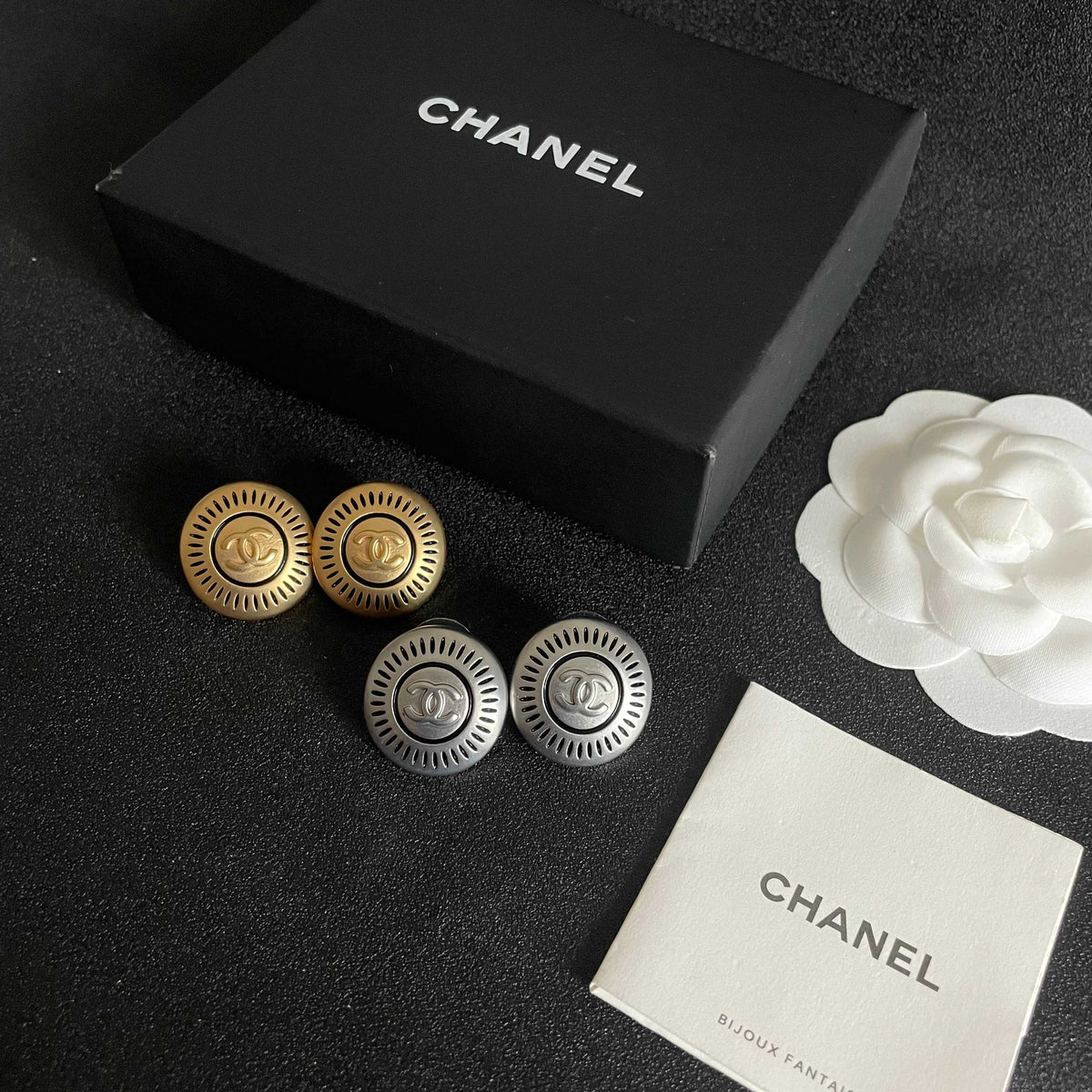 Chanel Interlocking C Stud Earrings - album image 5
