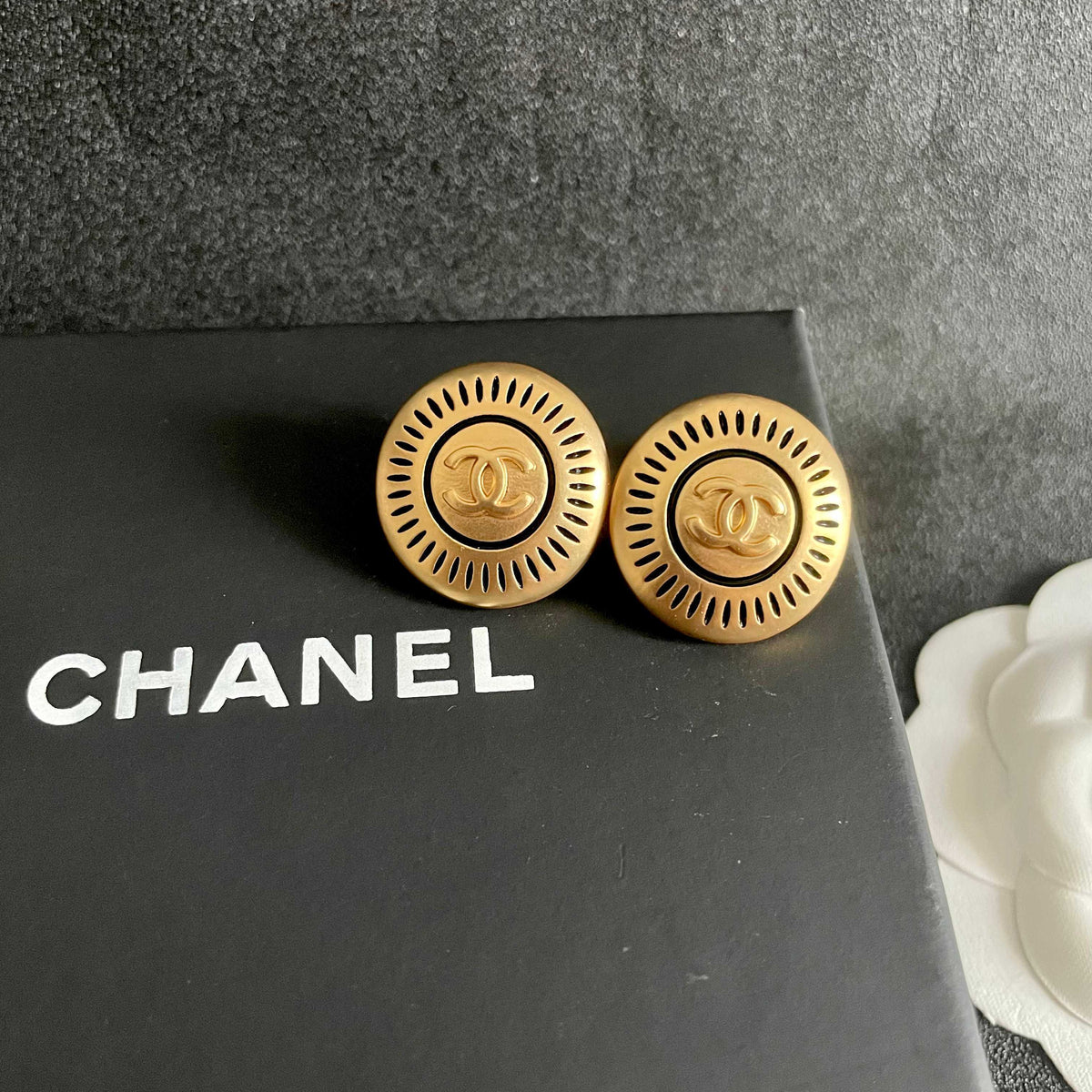 Chanel Interlocking C Stud Earrings - album image 9