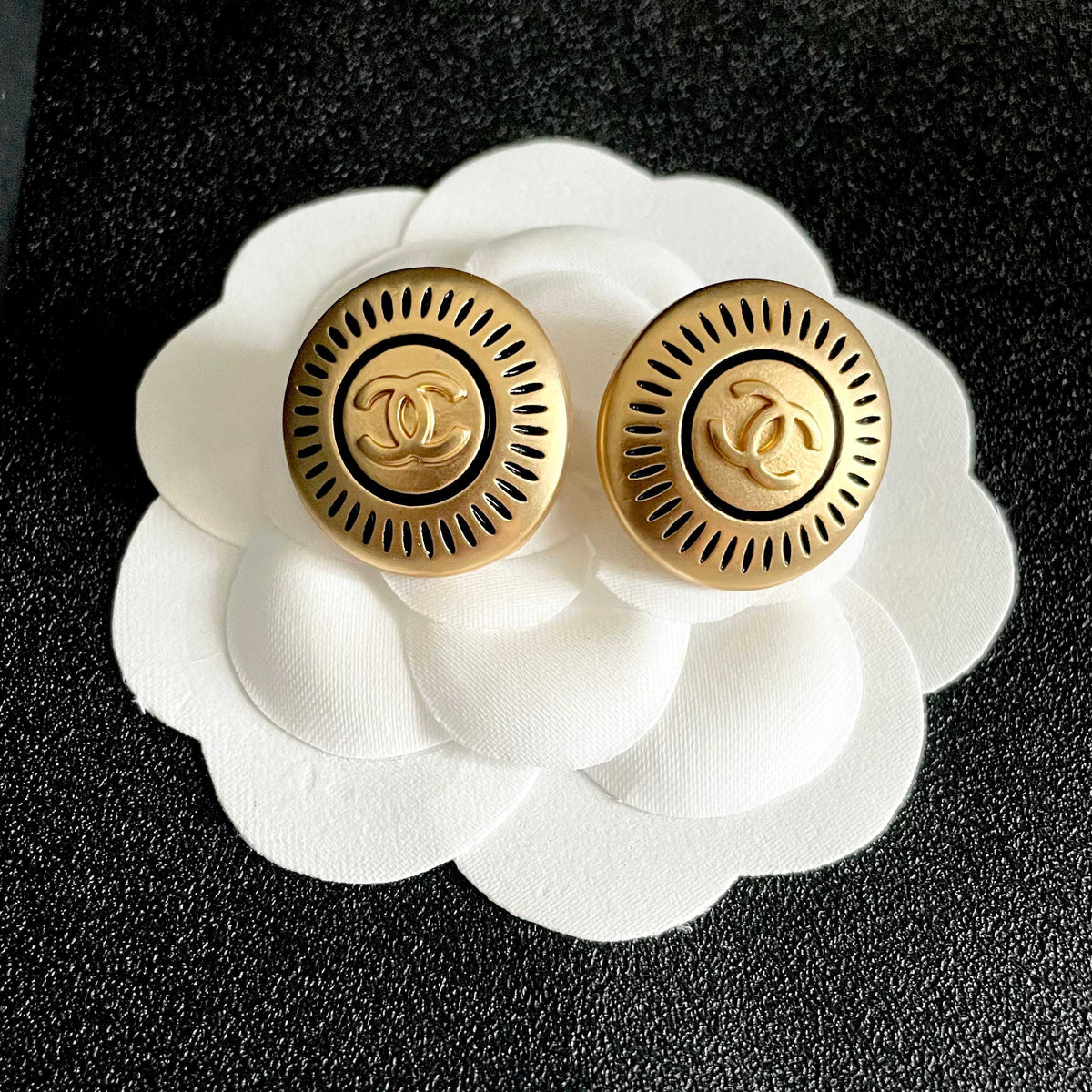 Chanel Interlocking C Stud Earrings - album image 8