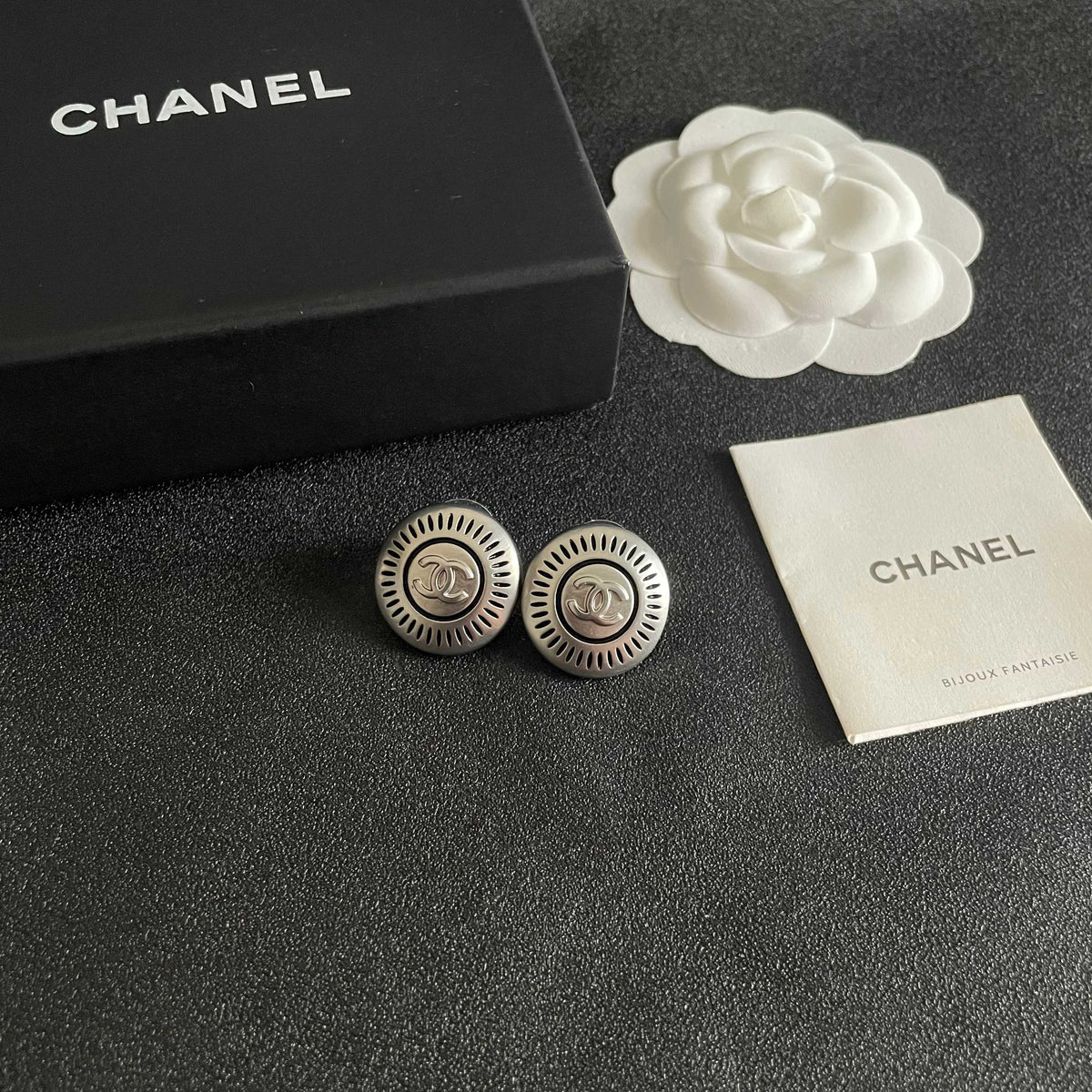 Chanel Interlocking C Stud Earrings - album image 6