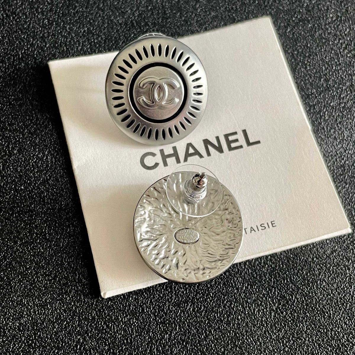 Chanel Interlocking C Stud Earrings - album image 7