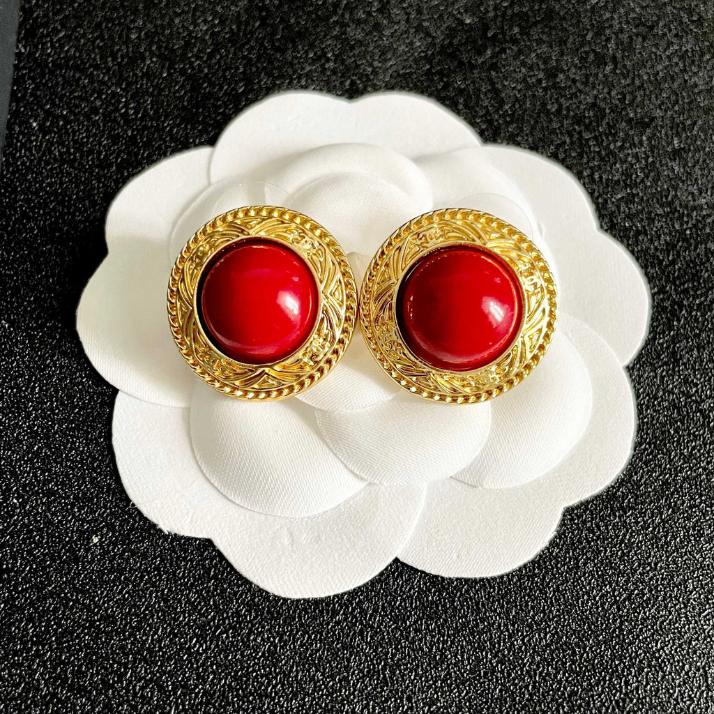 Chanel Interlocking C Stud Earrings - album image 8
