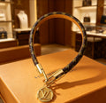Louis Vuitton Circle Monogram Lock Leather Bracelet - album image 1