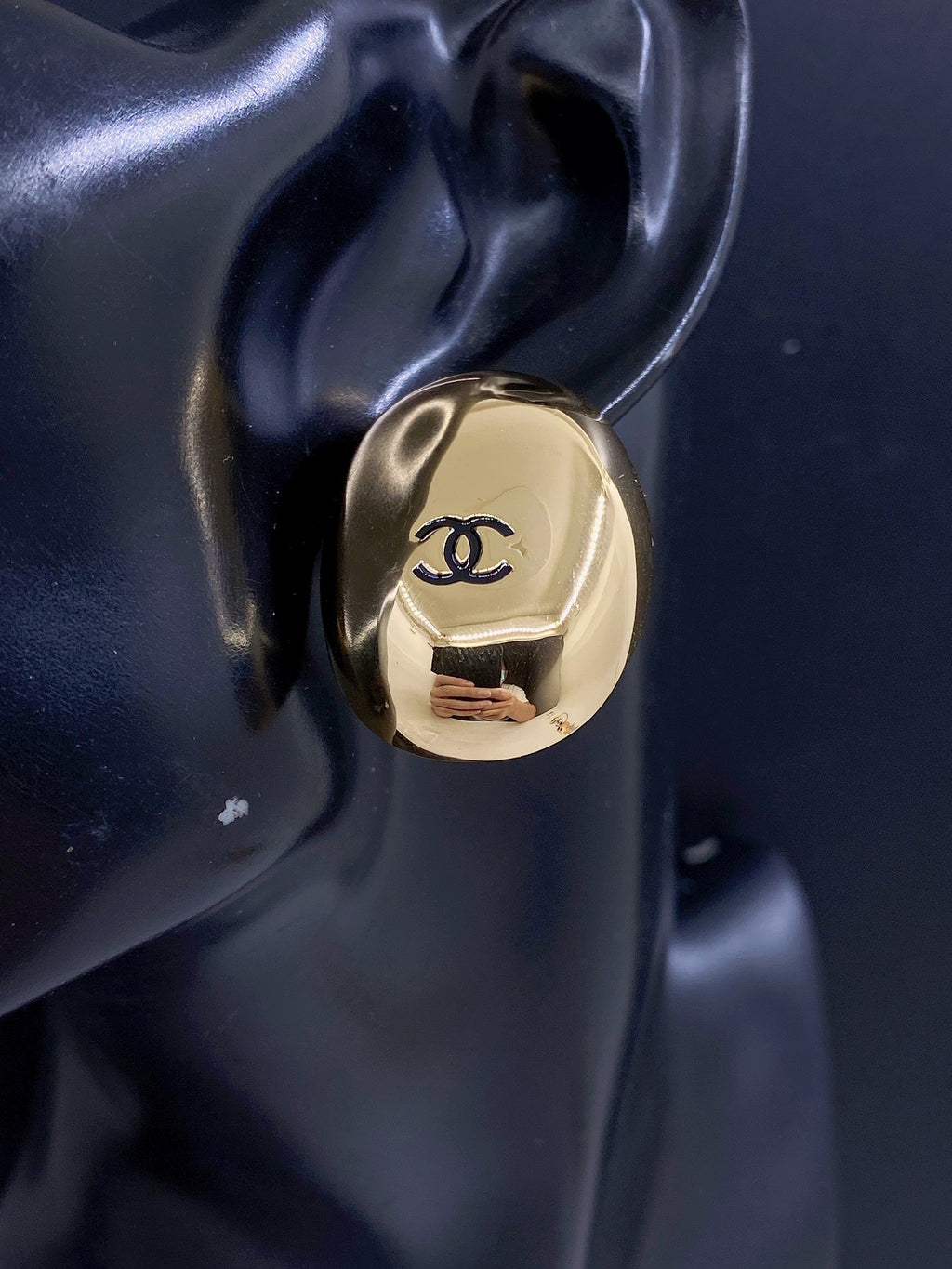 Chanel Gold-Tone Stud Earrings - album image 2