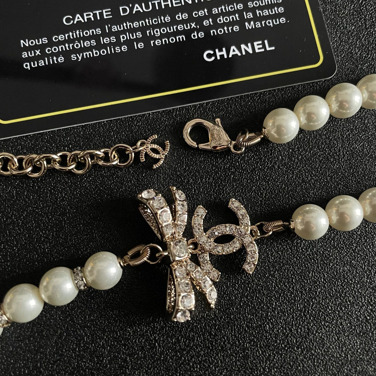 Chanel Pearl Letter Chain Necklace - album image 7