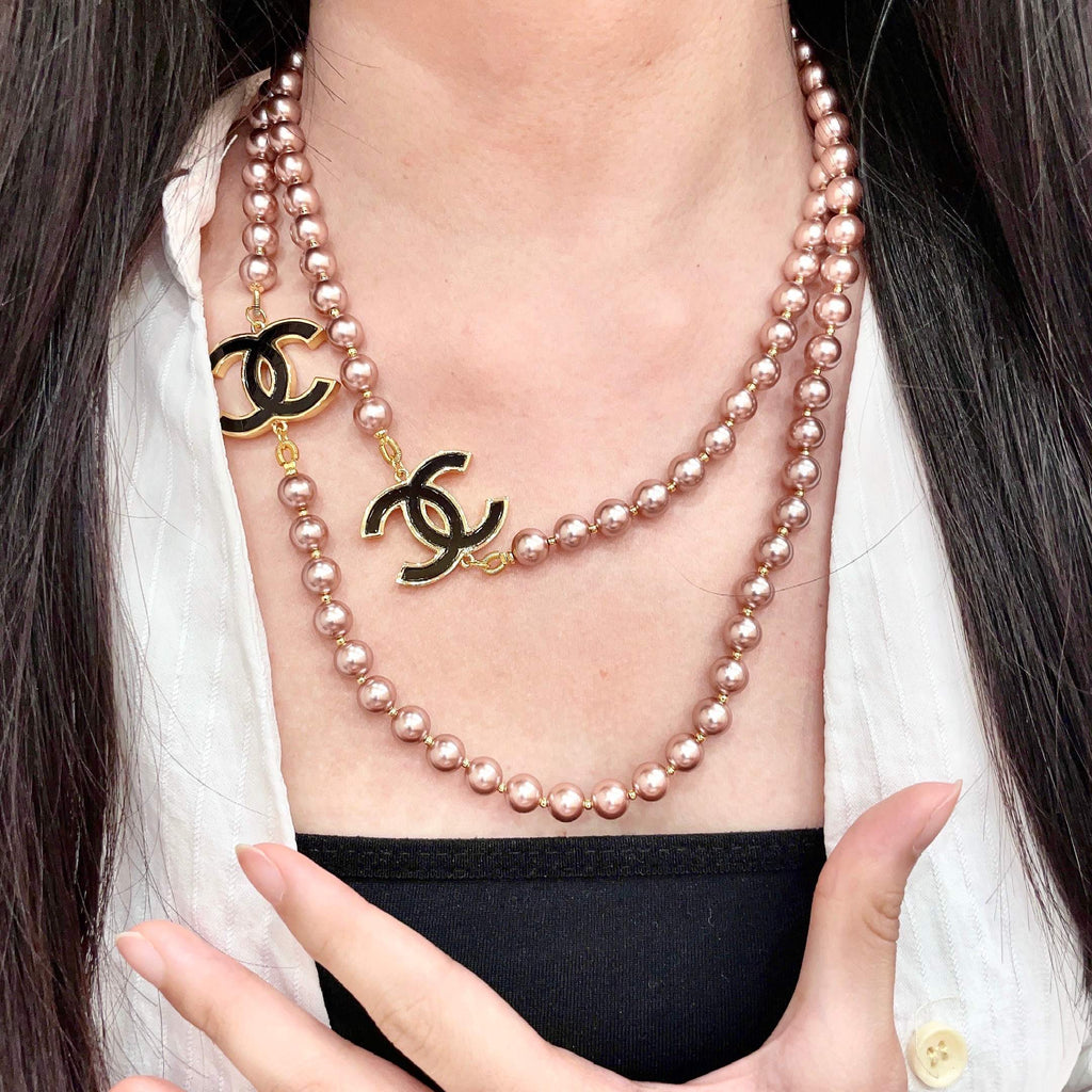 Chanel Gold-Tone Multi-Strand CC Necklace - album image 2