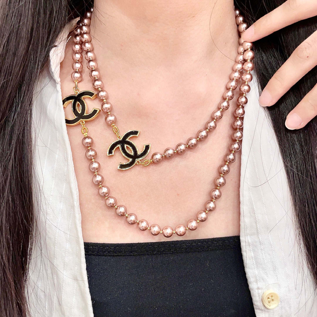 Chanel Gold-Tone Multi-Strand CC Necklace - album image 1