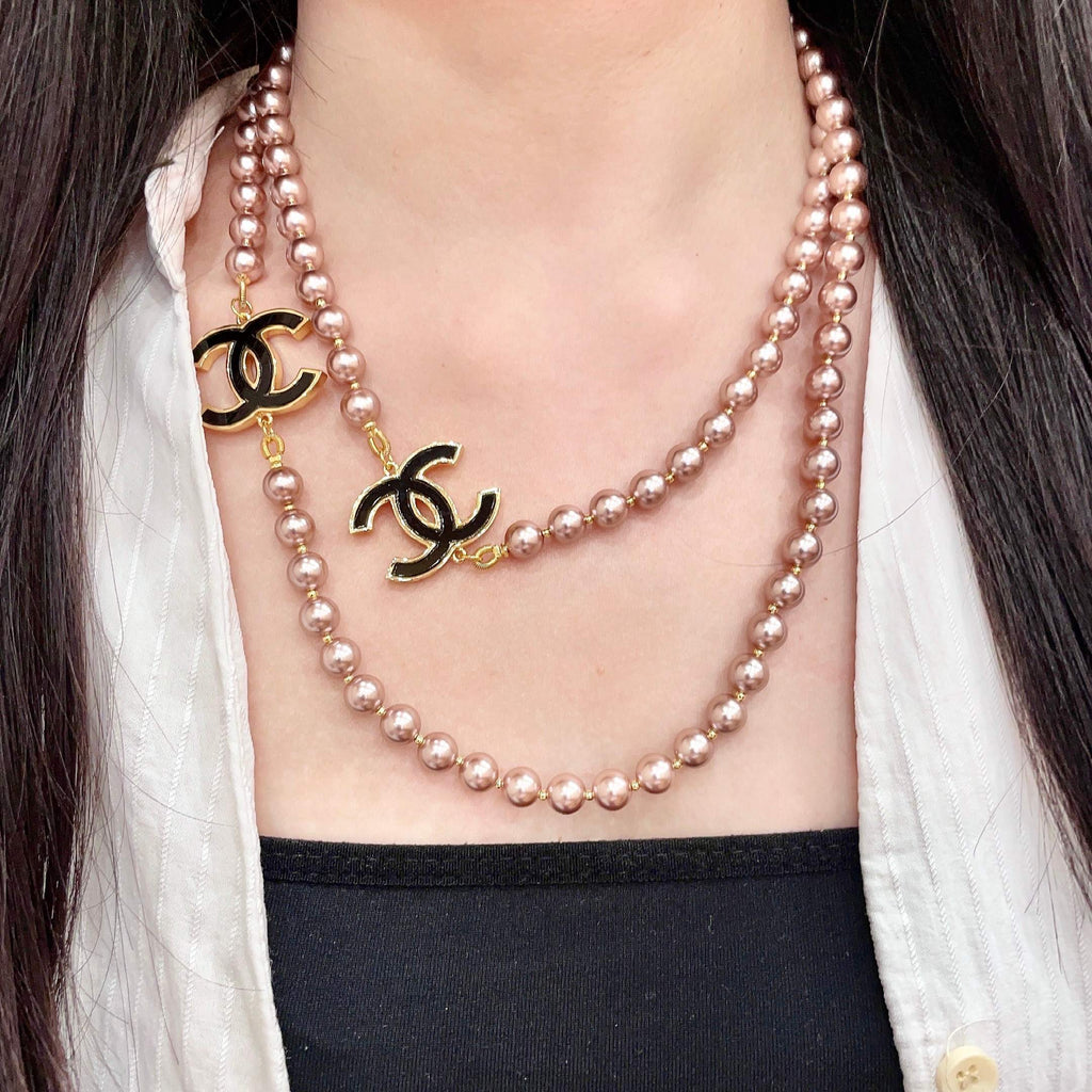 Chanel Gold-Tone Multi-Strand CC Necklace - album image 3