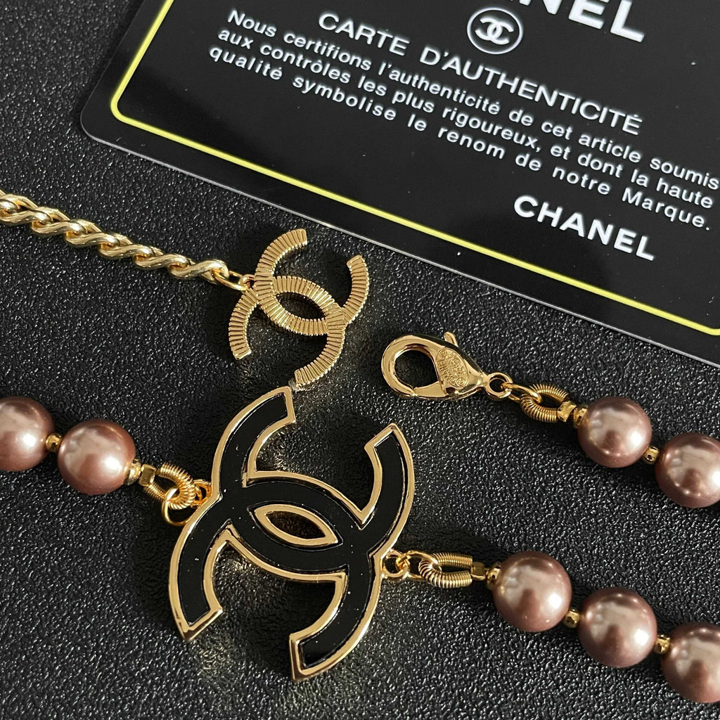 Chanel Gold-Tone Multi-Strand CC Necklace - album image 7