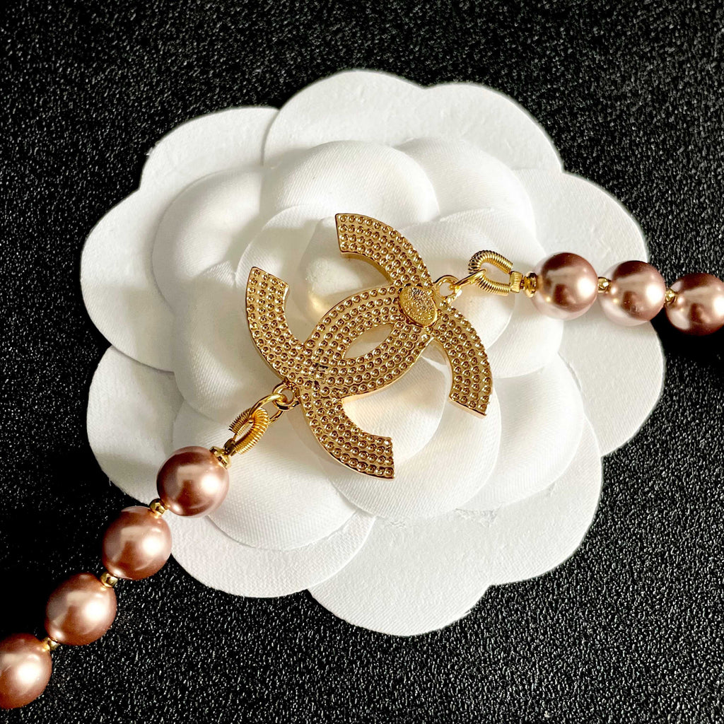 Chanel Gold-Tone Multi-Strand CC Necklace - album image 8