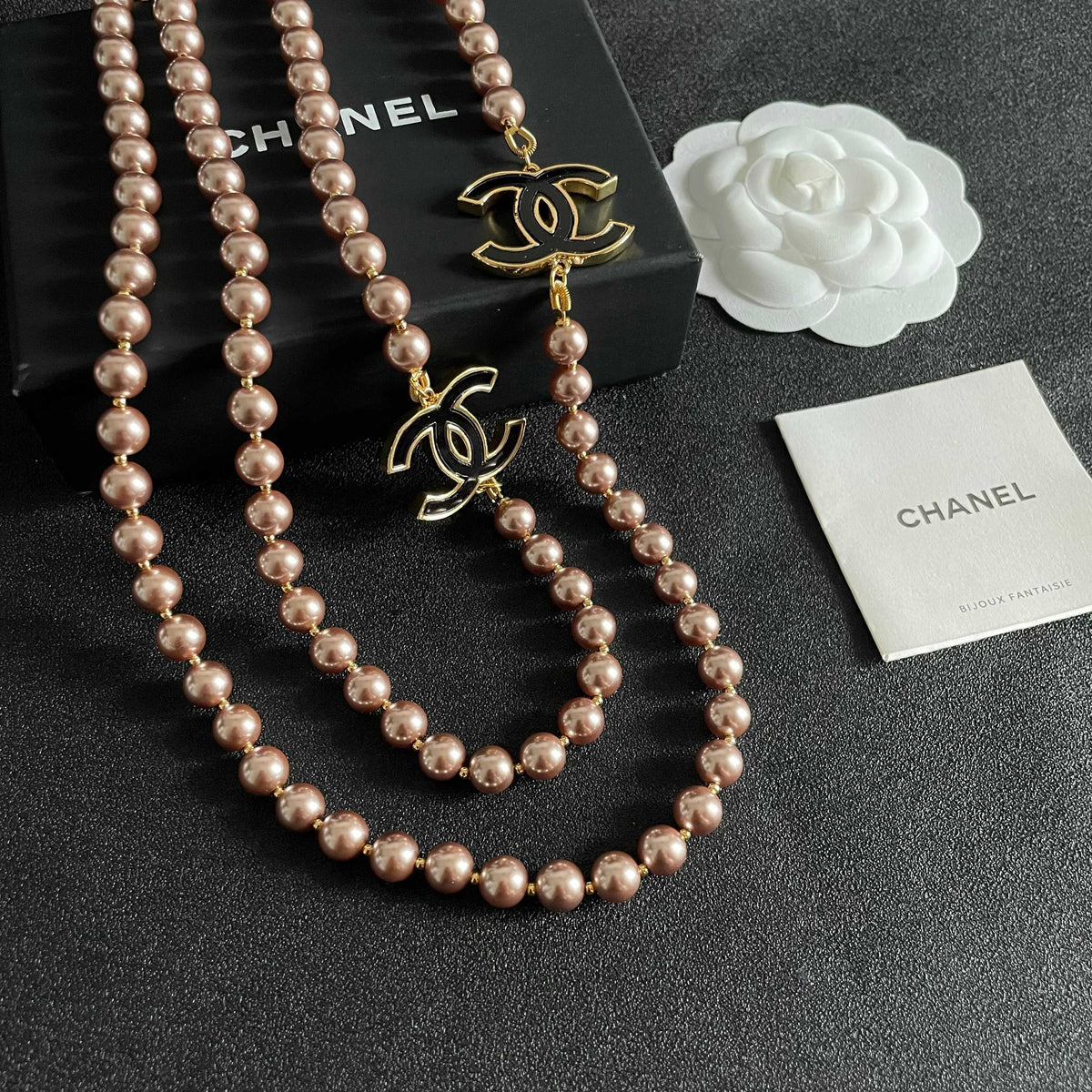 Chanel Gold-Tone Multi-Strand CC Necklace - album image 6