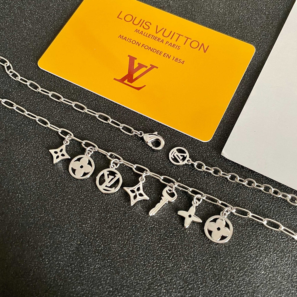 Louis Vuitton Silver-Tone Multi-Charm Necklace - album image 9