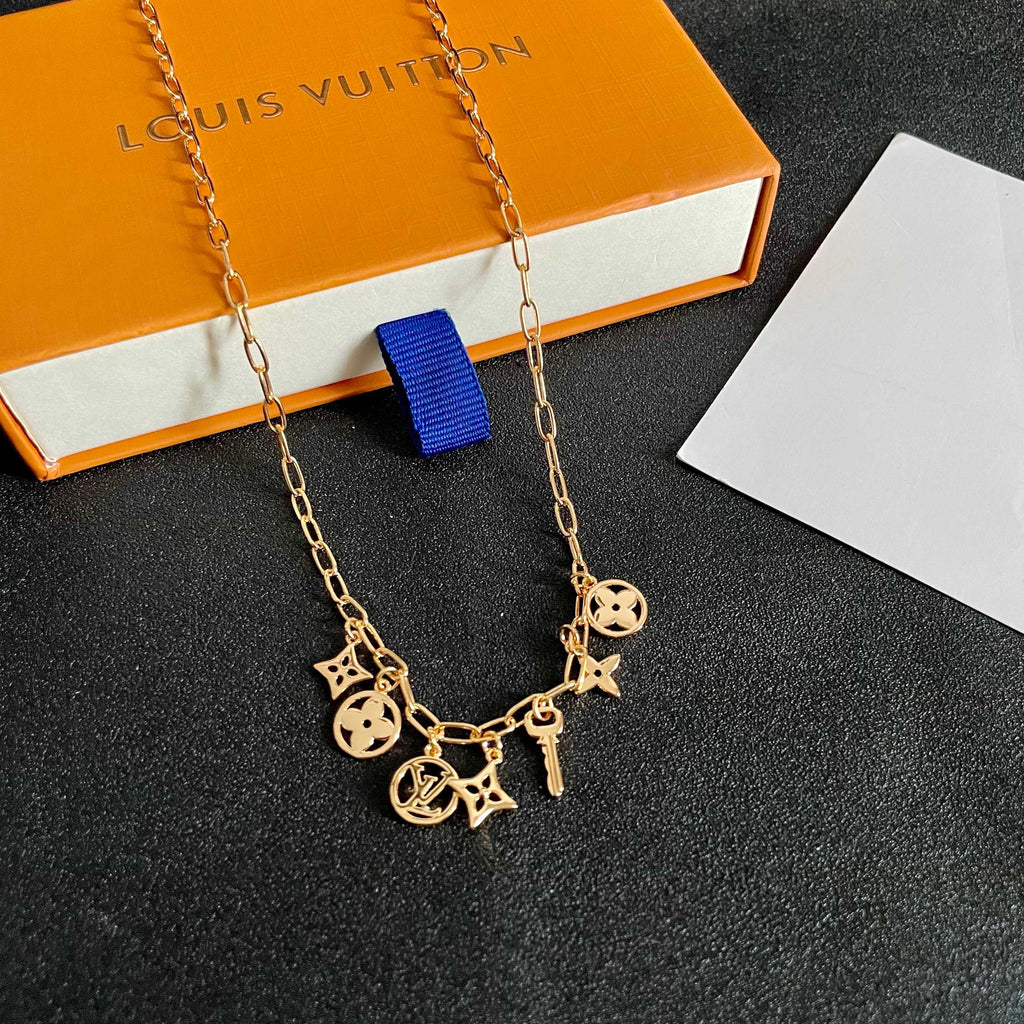Louis Vuitton Gold-Tone Multi-Charm Necklace - album image 5