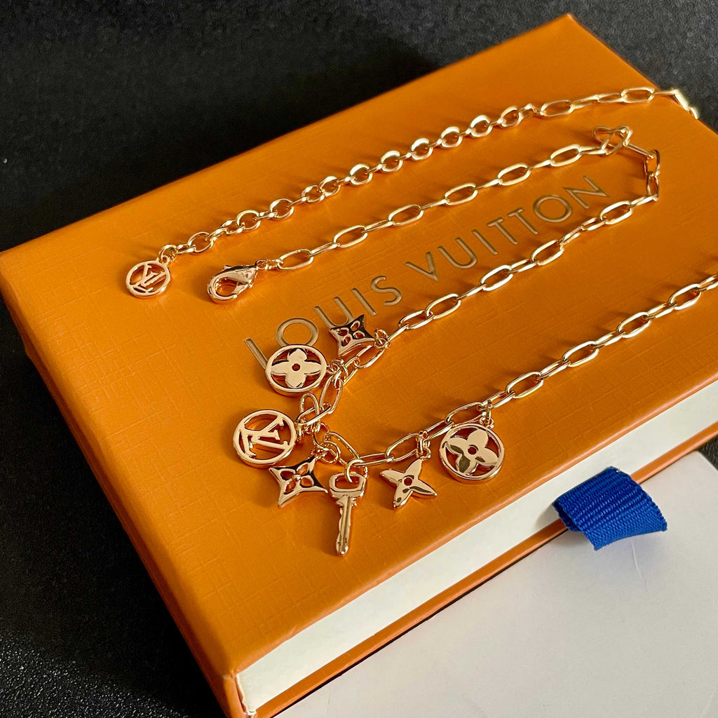 Louis Vuitton Gold-Tone Multi-Charm Necklace - album image 6