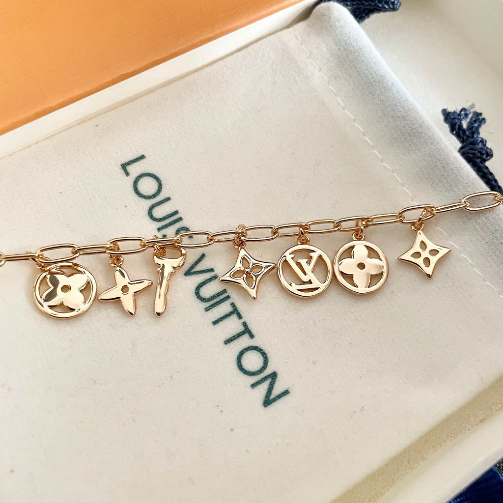Louis Vuitton Gold-Tone Multi-Charm Necklace - album image 8