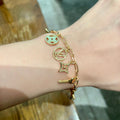 Louis Vuitton Gold-Tone LV and Flower Charm Bracelet - album image 1