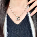 Chanel Pearl CC Pendant Necklace - album image 1