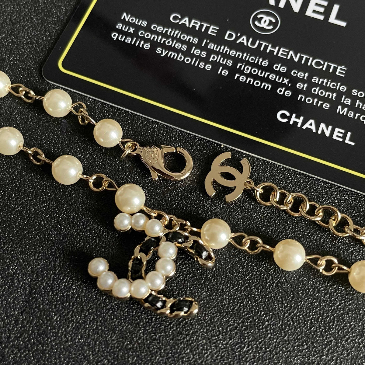 Chanel Pearl CC Pendant Necklace - album image 7