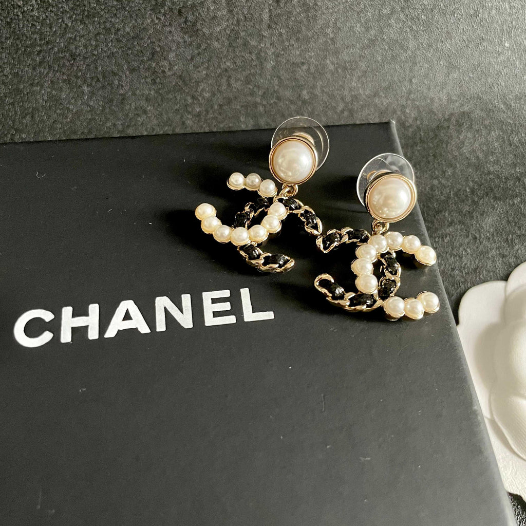 Chanel Interlocking C Stud Earrings - album image 9