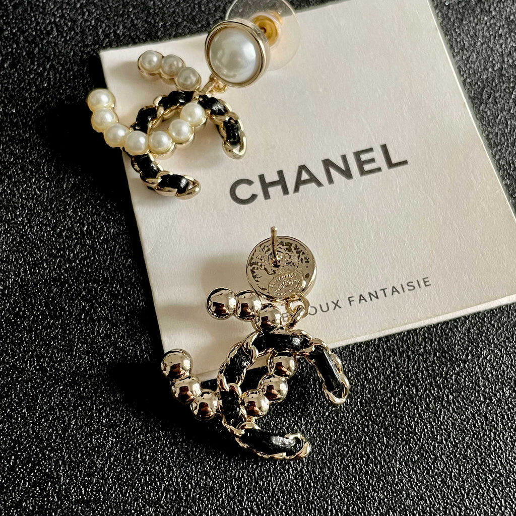 Chanel Interlocking C Stud Earrings - album image 7