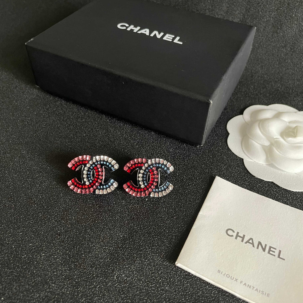 Chanel Interlocking C Stud Earrings - album image 5
