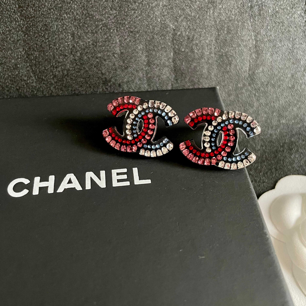 Chanel Interlocking C Stud Earrings - album image 9