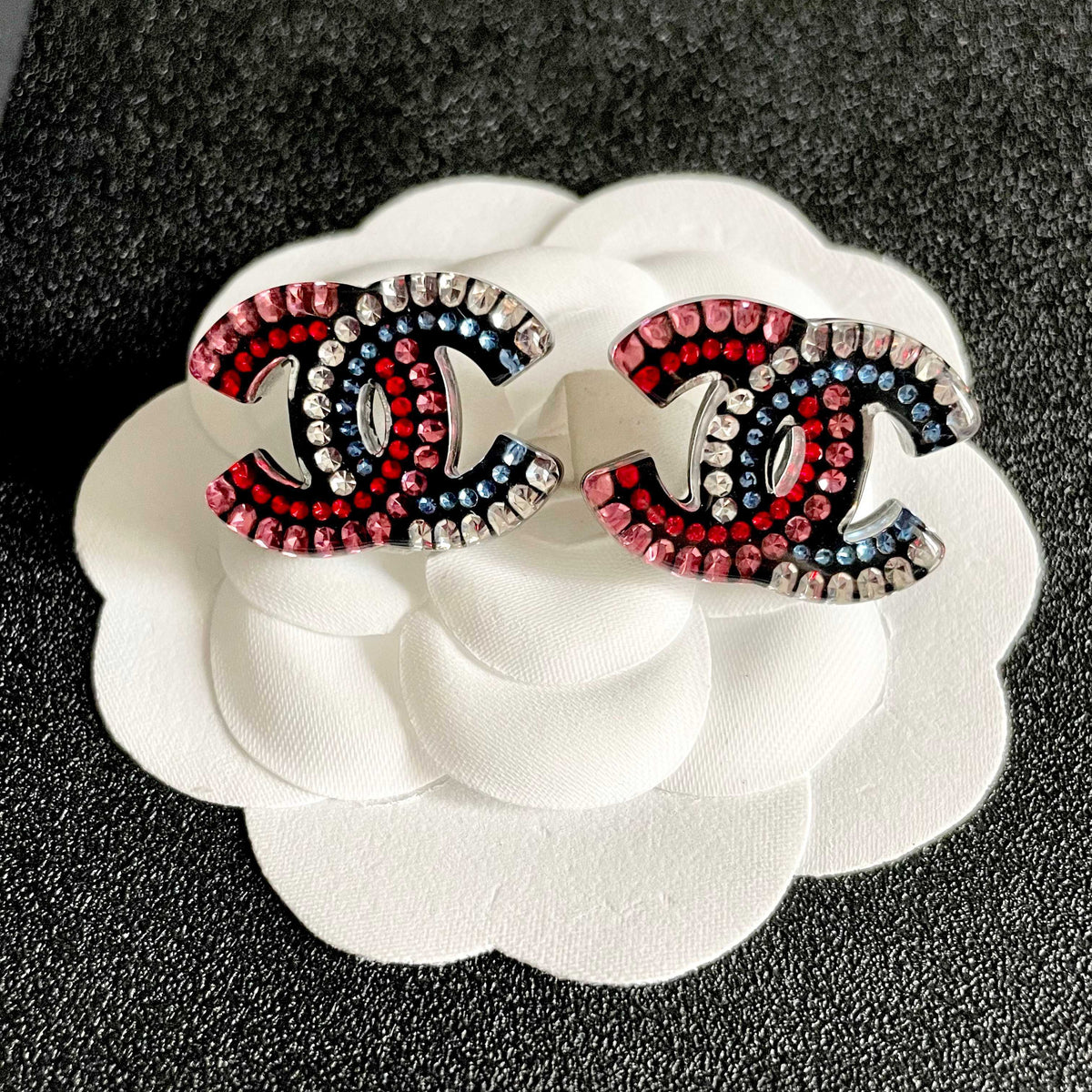 Chanel Interlocking C Stud Earrings - album image 8