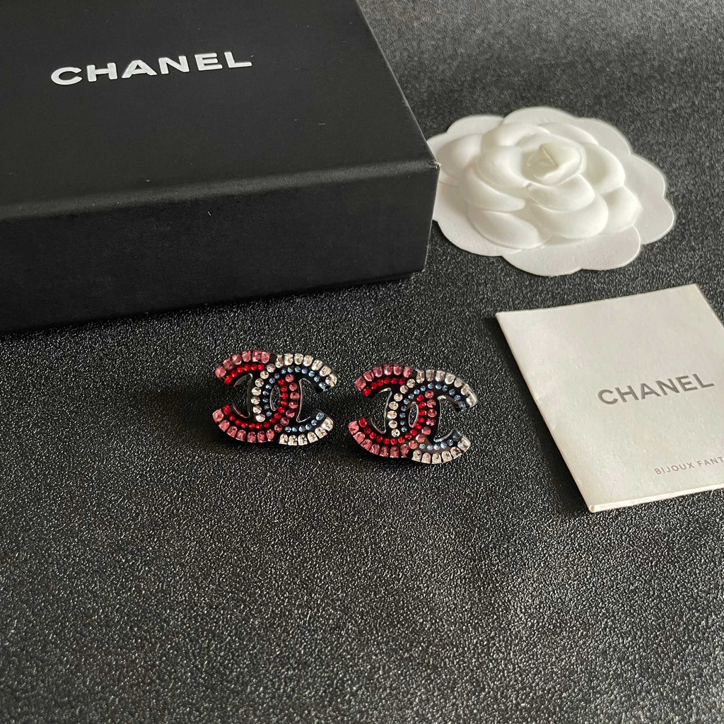 Chanel Interlocking C Stud Earrings - album image 6