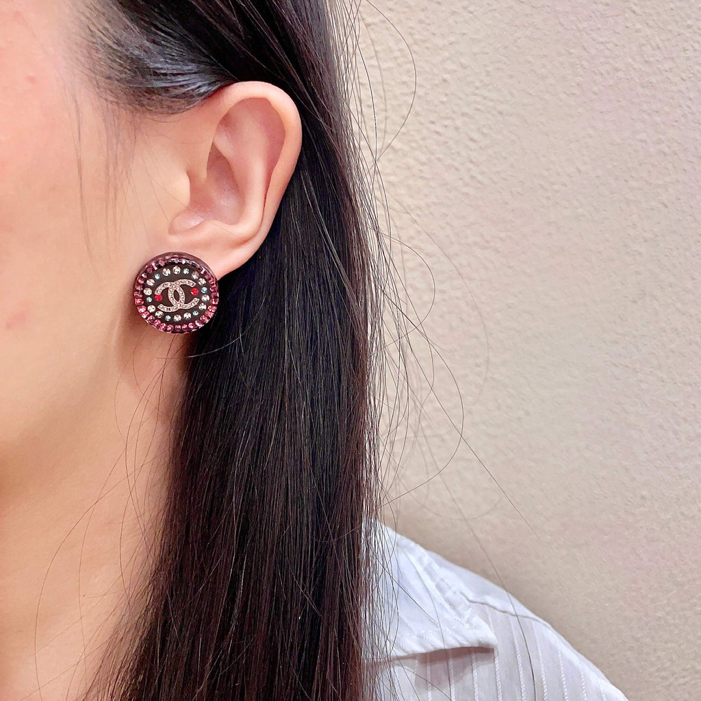 Chanel Interlocking C Stud Earrings - album image 3
