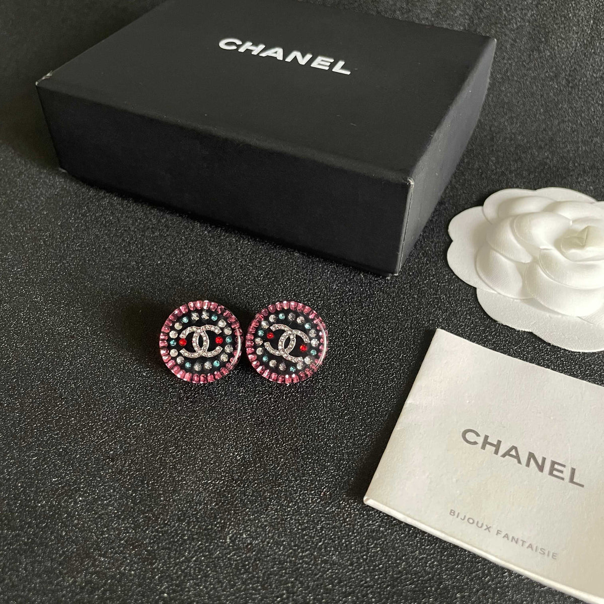 Chanel Interlocking C Stud Earrings - album image 5