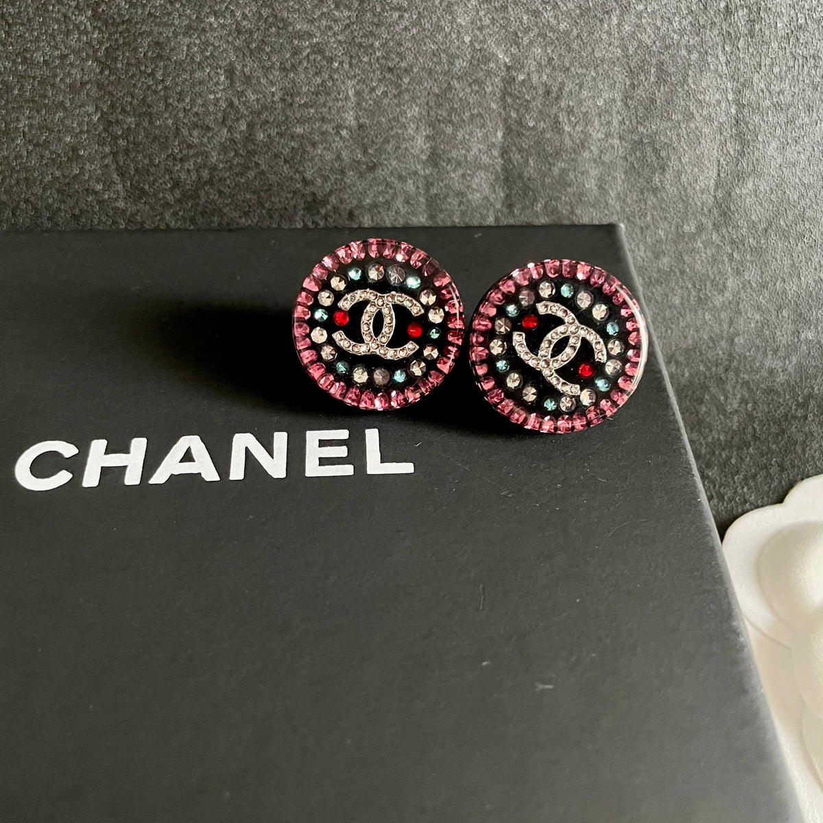 Chanel Interlocking C Stud Earrings - album image 9