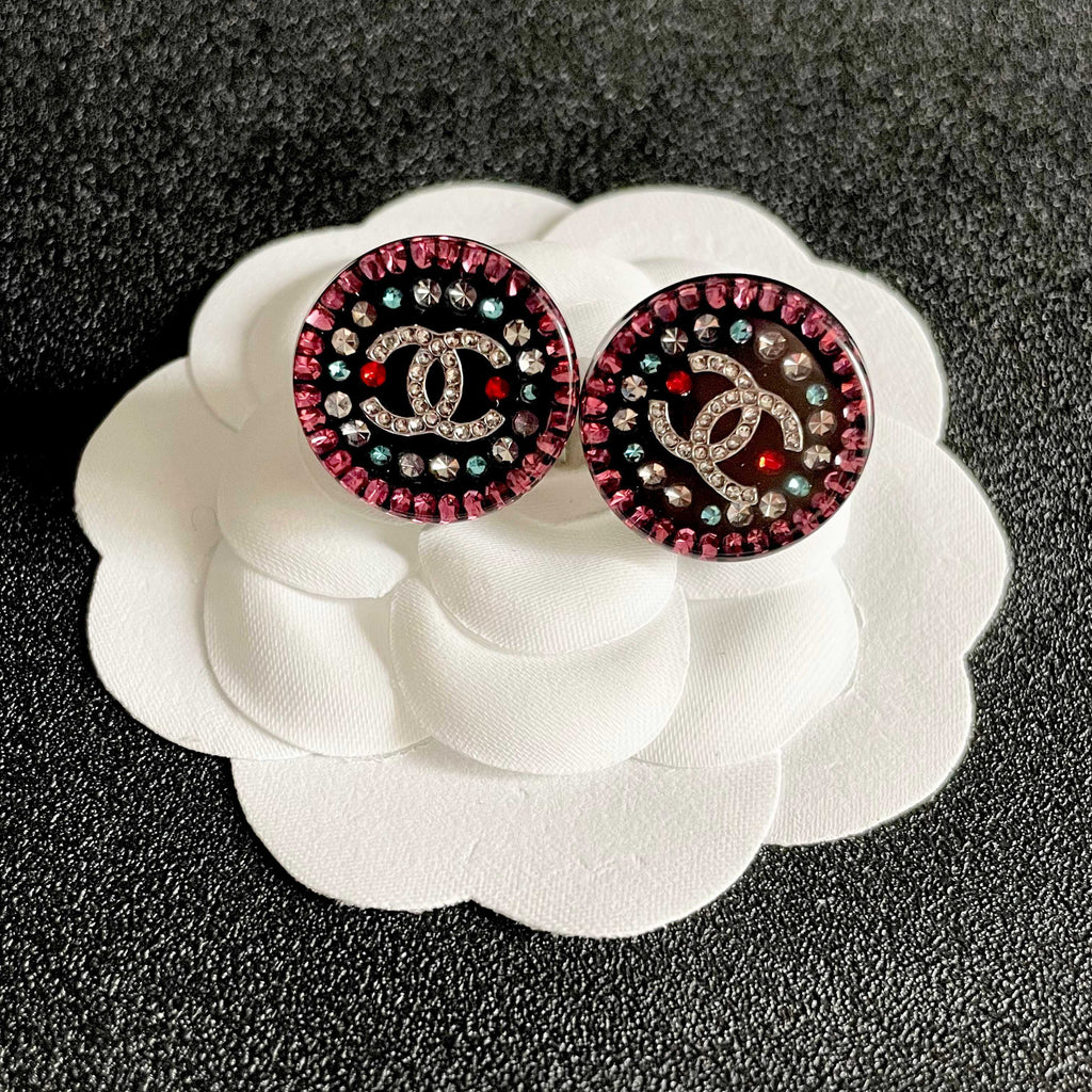 Chanel Interlocking C Stud Earrings - album image 8