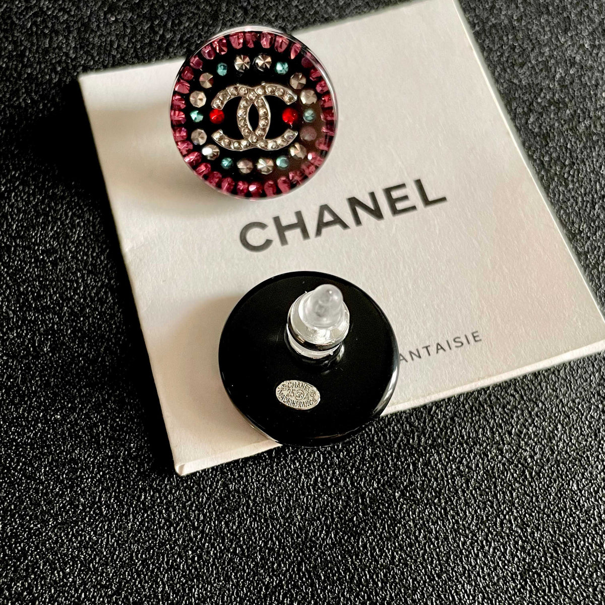Chanel Interlocking C Stud Earrings - album image 7