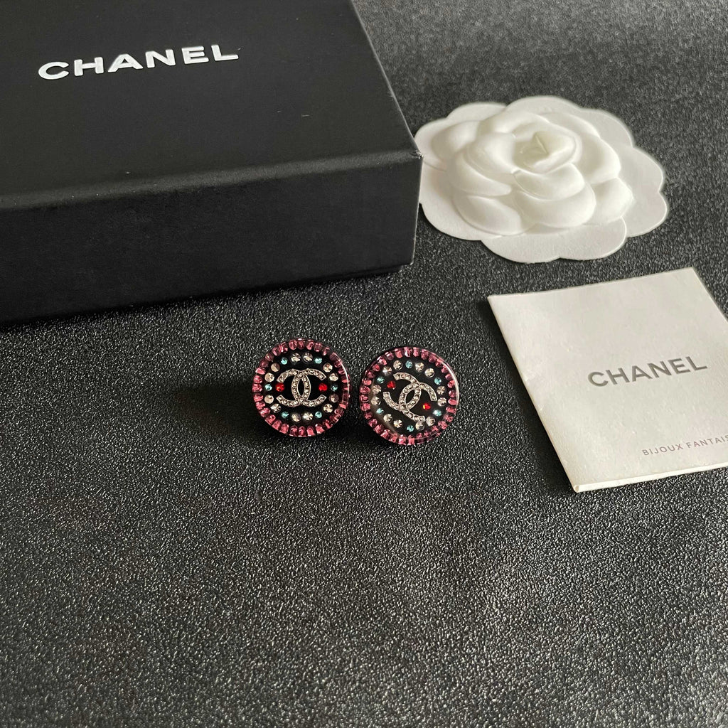 Chanel Interlocking C Stud Earrings - album image 6