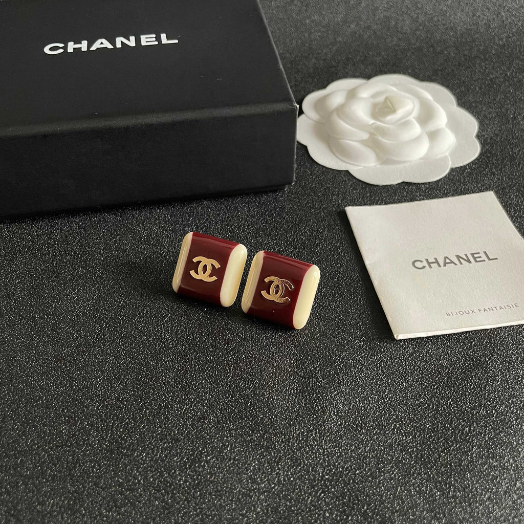 Chanel Interlocking C Stud Earrings - album image 6