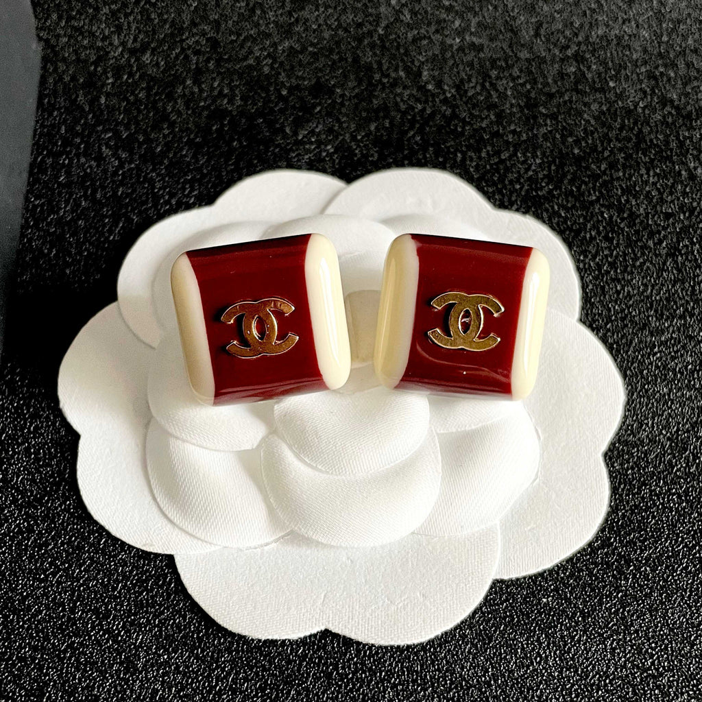 Chanel Interlocking C Stud Earrings - album image 8