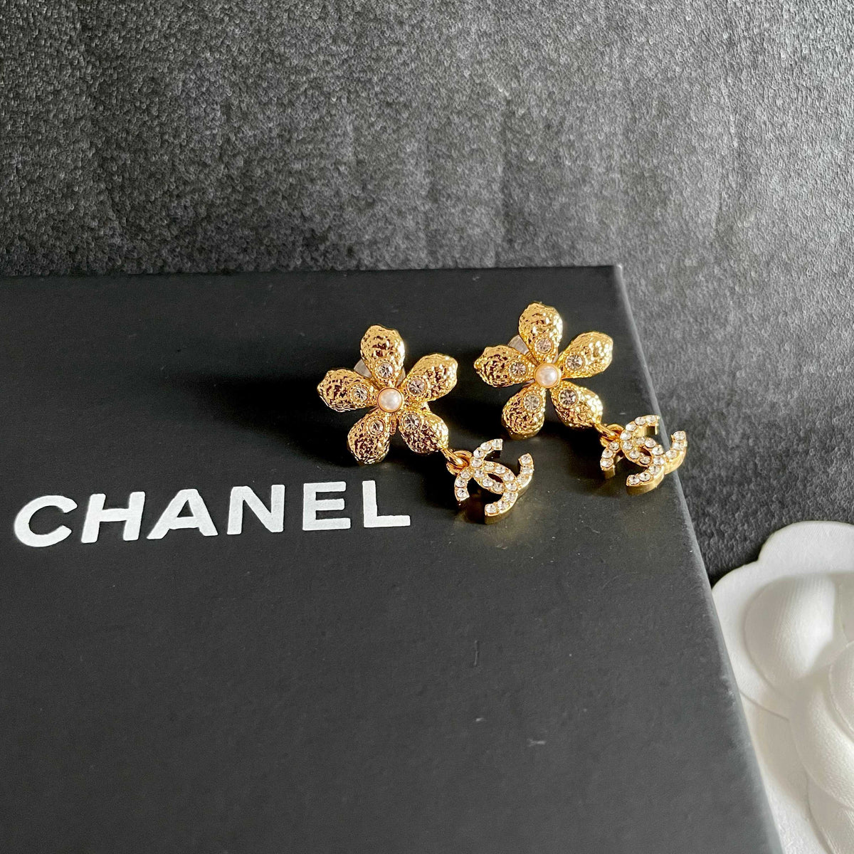 Chanel Interlocking C Stud Earrings - album image 9