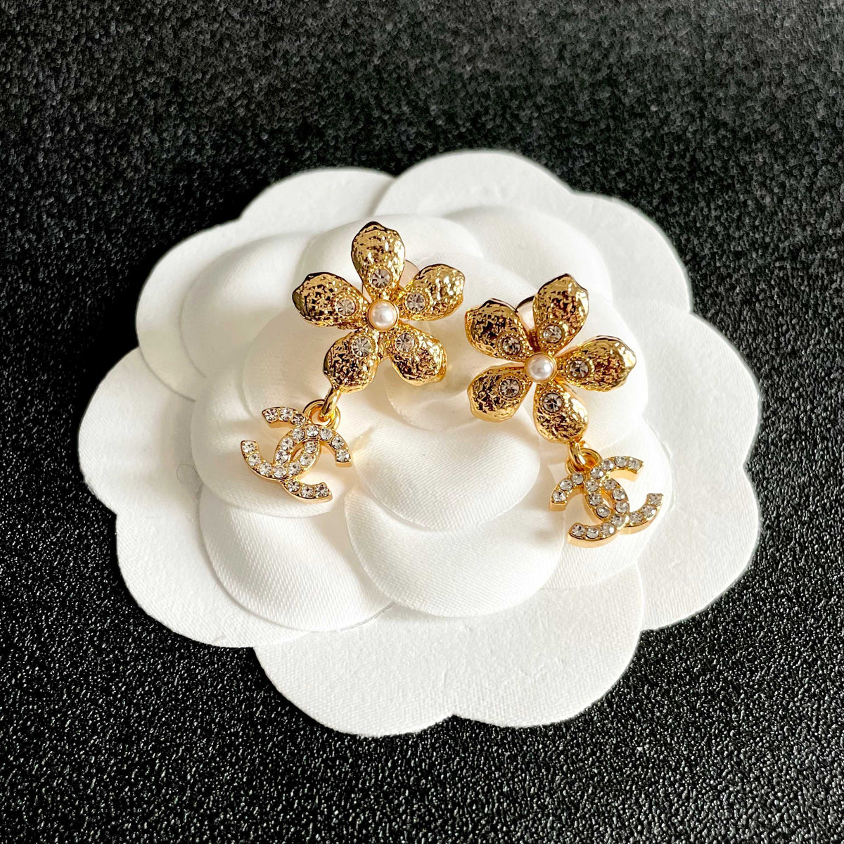 Chanel Interlocking C Stud Earrings - album image 8